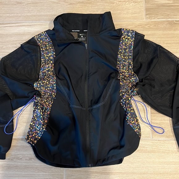 NIKE running mesh jacket adjustable XS super cute packable track jacket sheer - Picture 10 of 16